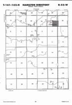 Hamilton Township, Directory Map, Pembina County 2007